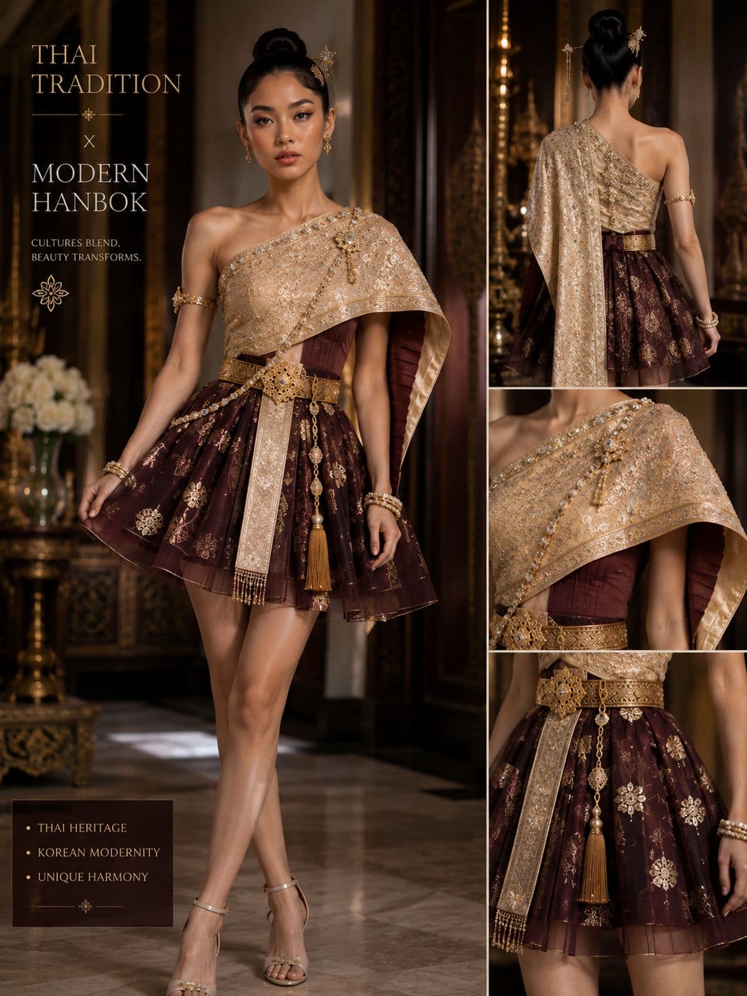 Modern Hanbok mix Thai Tradition